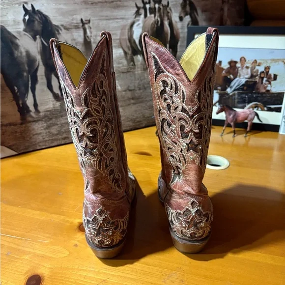 Seven Stars Brown Cowgirl Boots - Picture 3 of 6
